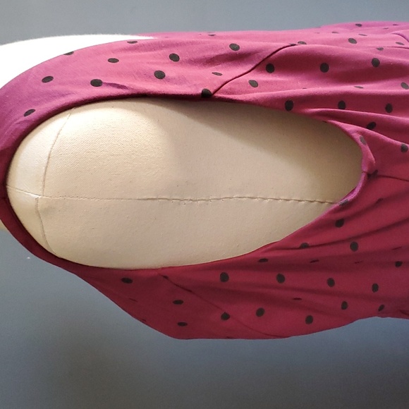 Torrid burgundy purple polka dot skater A line dress size 2 - Picture 5 of 13